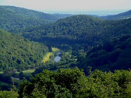 River Wye winding towards Chepstow